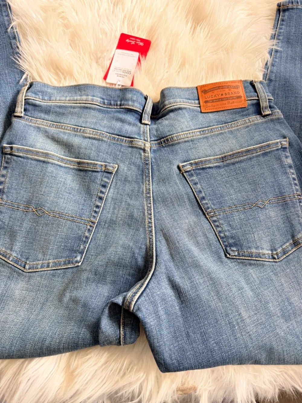 Lucky Brand Straight Leg Jeans Womens 34x32 Medium Wash NWT Classic Denim - Picture 7 of 8